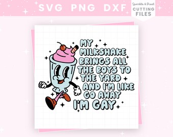 Funny Lesbian Retro SVG PNG JPG - Commercial Use Gay Pride Design for Shirts, Stickers & More! Perfect for Celebrating Lgbtq Pride Month