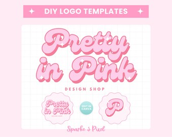 Cute Logo Design Templates - Customizable Logo Design Instant Download