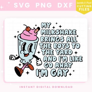 Funny Lesbian Retro SVG PNG JPG - Commercial Use Gay Pride Design for Shirts, Stickers & More! Perfect for Celebrating Lgbtq Pride Month