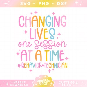 Behavior Technician SVG PNG Cutting File Design for Commercial Use and Print on Demand