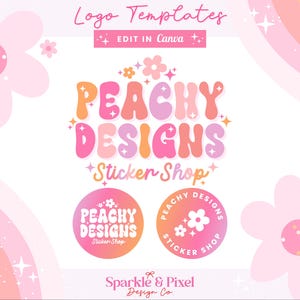 Bearbeitbares Logo Design Canva Vorlagen - DIY Business Branding Sofortiger Download