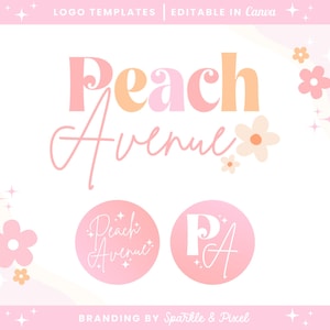 Bearbeitbares Logo Design Canva Vorlagen - DIY Business Branding Sofortiger Download