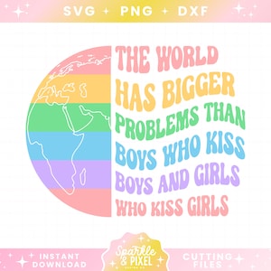 Gay Pride SVG PNG JPG, pronoms Svg, Svg trans, Lgbtq Svg, Lgbt Pride Svg, téléchargement numérique, usage commercial gratuit