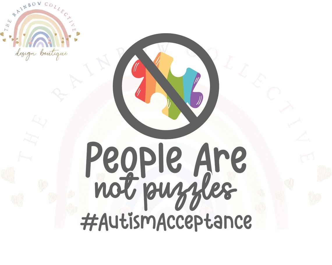 Autism Acceptance SVG PNG JPG Autism Svg Autistic Svg - Etsy Canada