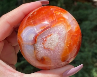 2.5&quot; High Grade Polished Carnelian Sphere from Madagascar