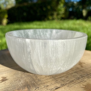 3-Zoll-polierte Selenit-Schale, Selenit-Aufladen-Kristallschale