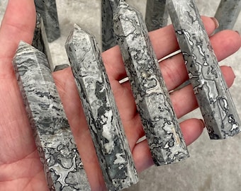ONE 4" Polished Picasso Jasper Tower