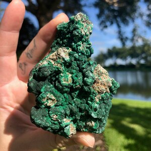 Roher Botryoid Malachit Rohstein