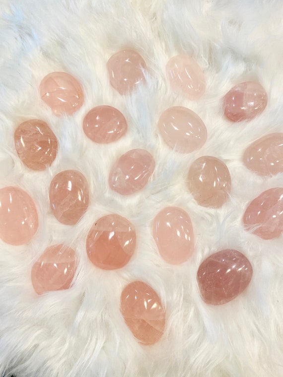 マダガスカル産　ローズクォーツ　パーム パープルローズクォーツ パームストーン13◇Purple Rose Quartz