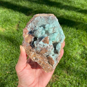 1.76lb Gorgeous Druzy Blue Chrysocolla and Malachite from Tenke Mine, Congo