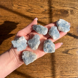 All Natural Small Celestite Crystal Cluster from Madagascar