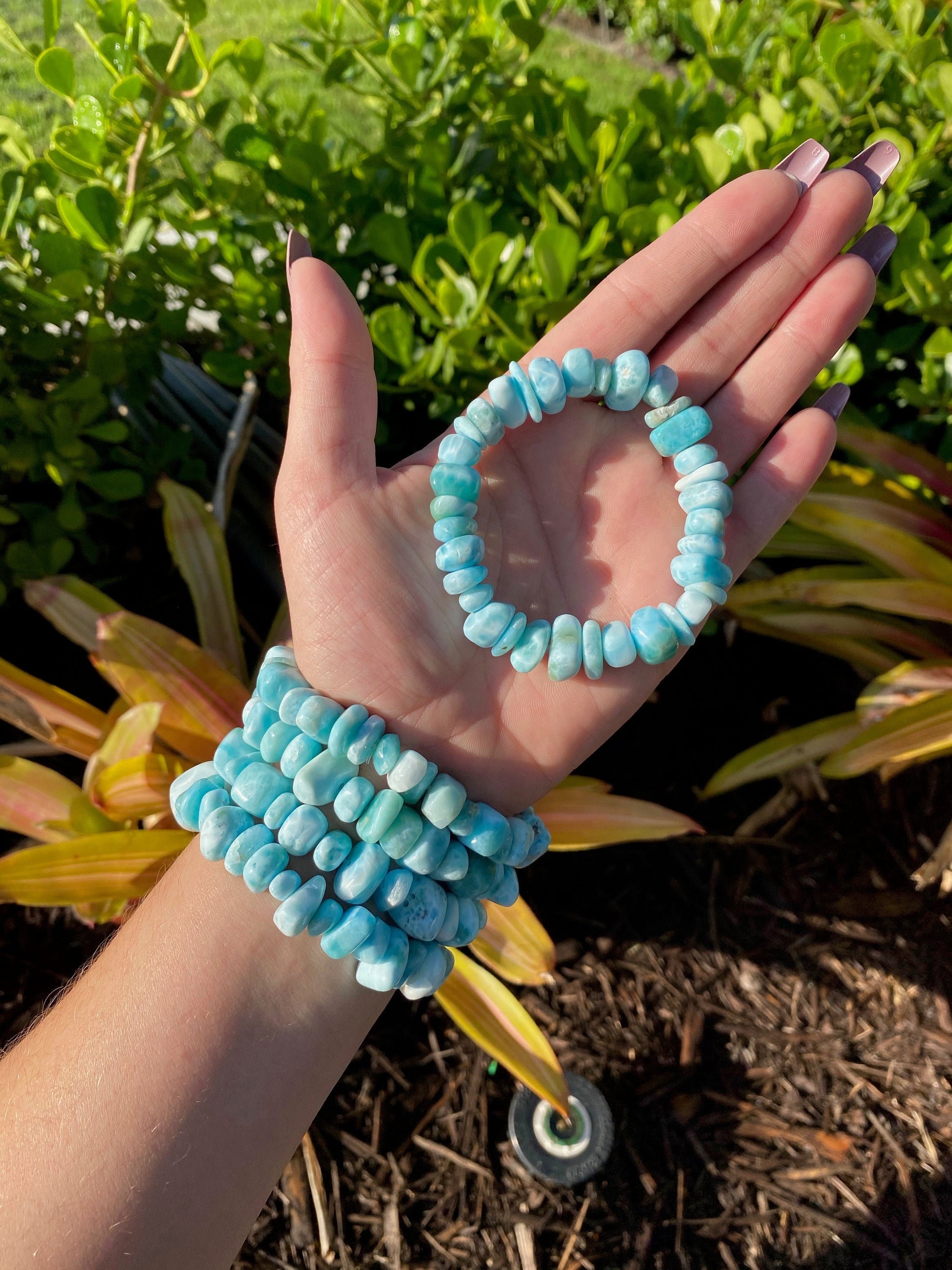 ONE Larimar Crystal Stretch Bracelet