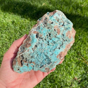 1.76lb Gorgeous Druzy Blue Chrysocolla from Tenke Mine, Congo