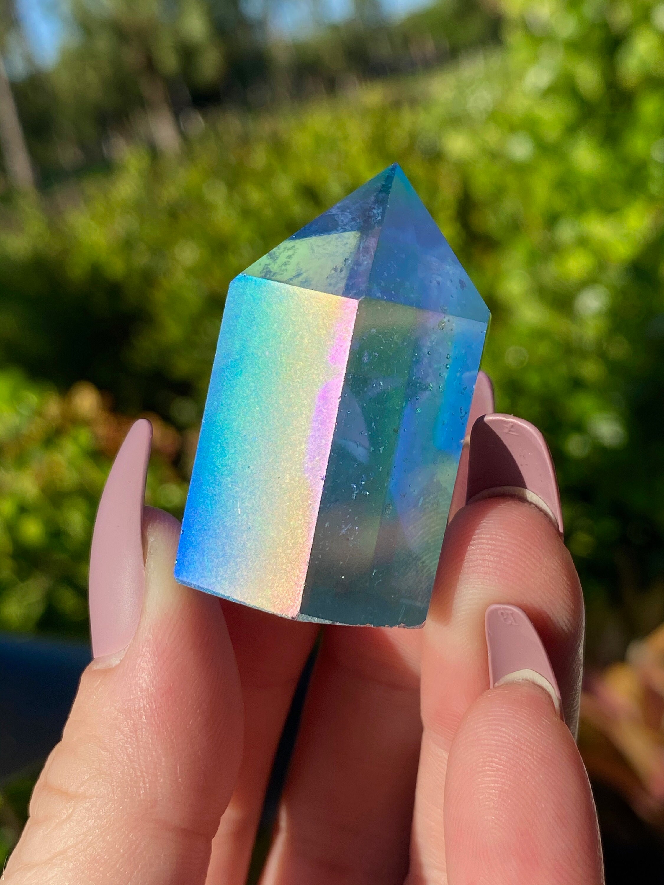 blue angel aura quartz