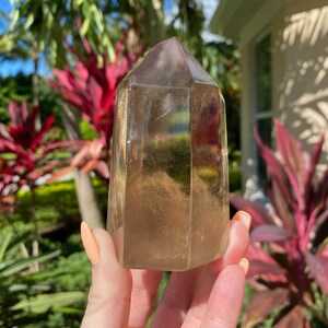 4" All Natural Polished Smoky Quartz Crystal Point