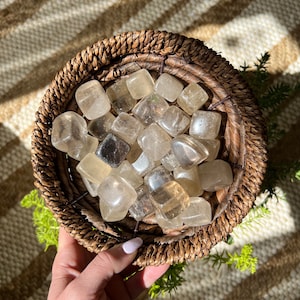 ONE All Natural Smoky Quartz Crystal Tumble Cube