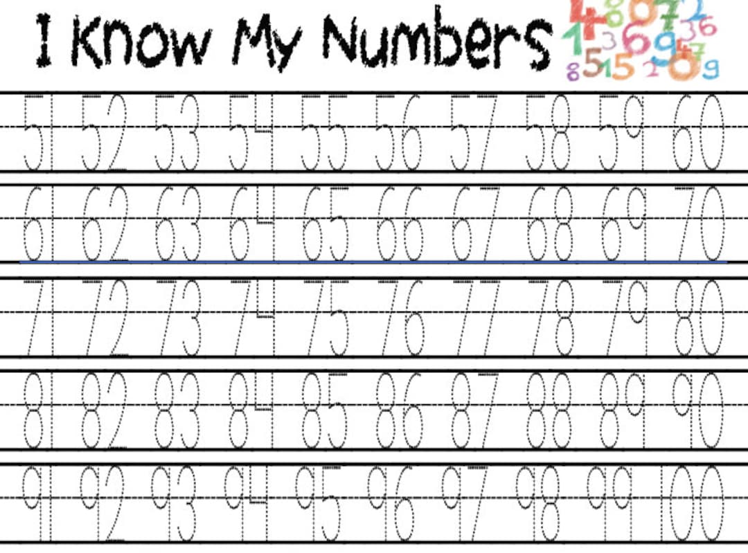 tracing-numbers-printable-51-100-51-to-100-preschool-etsy