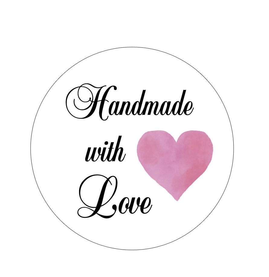 Handmade with Love Label Craft Label Handmade with love | Etsy
