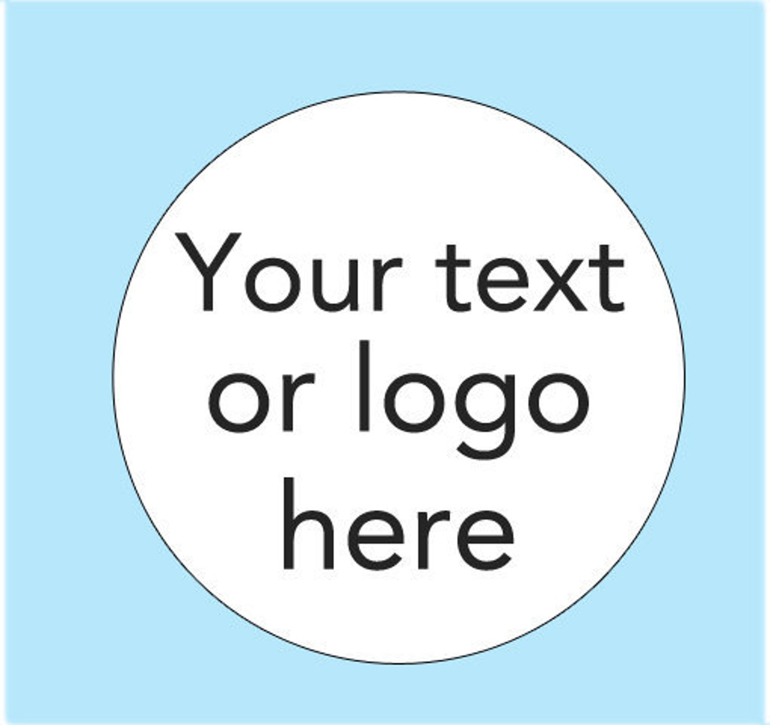 Custom Create Your Own Logo Label Peel & Stick Sticker Sheet Etsy