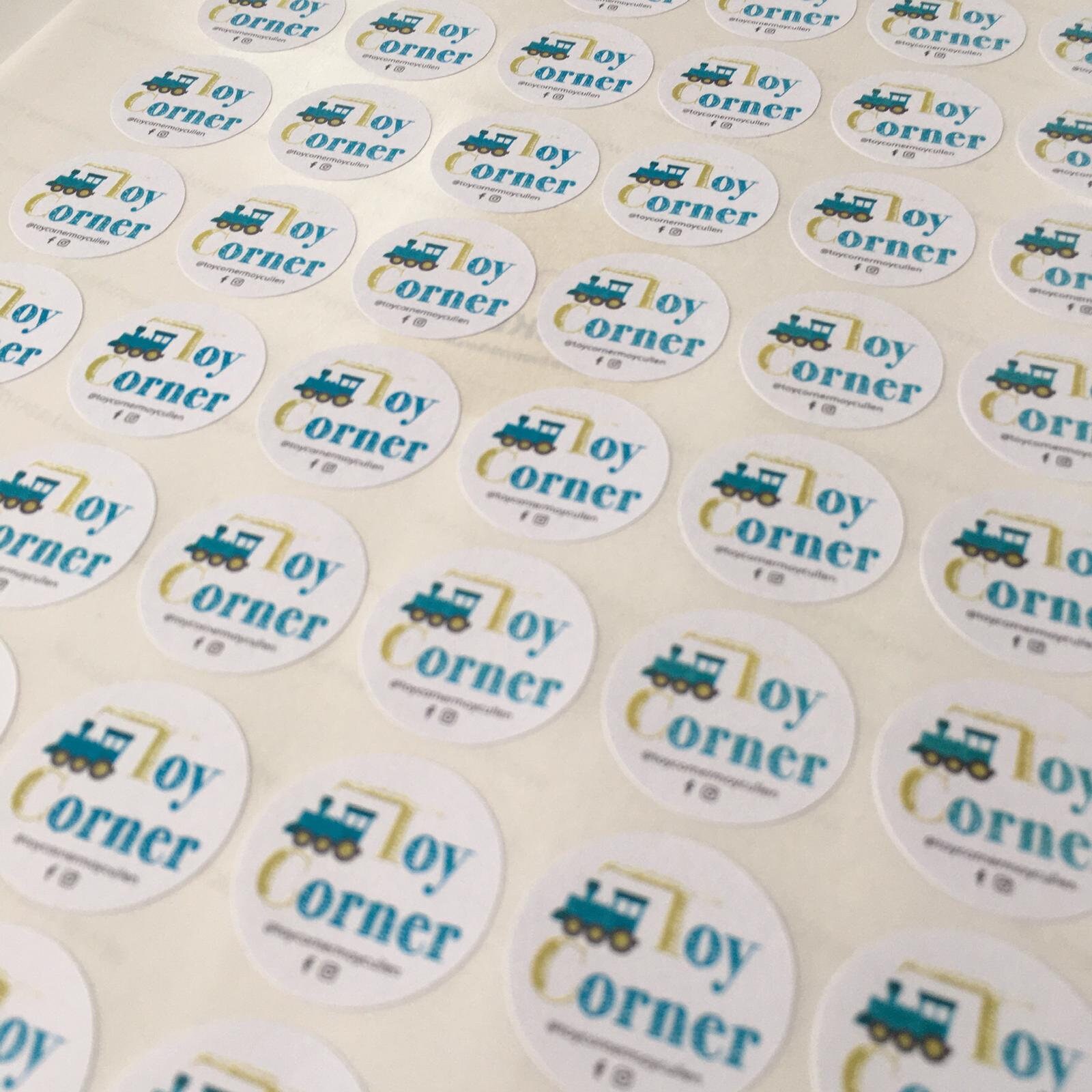 Custom Create Your Own Logo Label Peel &amp; Stick Sticker Sheet | Etsy