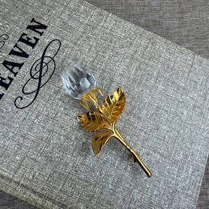 Swarovski Crystal Rose Brooch - Etsy
