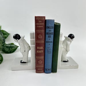 Pierrot Bookends - Etsy