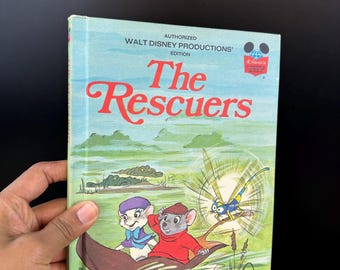 Vintage 1977 the Rescuers Book: Walt Disney, Hardcover Edition - Etsy