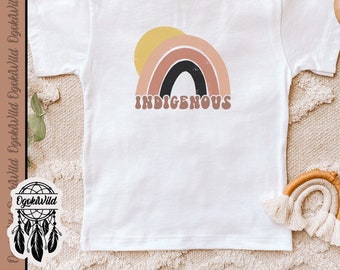 Indigenous rainbow toddler shirt, Indigenous owned shops, Native shirts for kids, Native owned store, Native american clothing