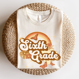 Retro Sixth Grade Teacher Shirt, Wildflowers Teacher Team Shirt, 6th Grade Teacher Shirt, Elementary Tee, 6th Grade T-Shirt, Sixth Grade Tee