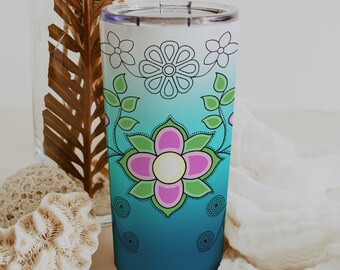 Ojibwe FloralEr Reisebecher, Indianer Becher, Indianer Becher, Indianer Becher, Indianer Becher, Indianer Becher