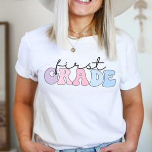 1st Grade Teacher Shirt, First Grade Teacher Cute Teacher Shirts Trendy shirt for teacher teacher shirt for women Teacher to be gift