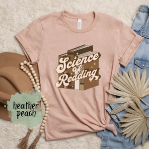 Scienza della lettura Camicia, T-Shirt Insegnante di Lettura Carina, Tshirt Specialista di Lettura, Camicia Interventista di Lettura, Titolo 1 Tee, Regalo Bookworm