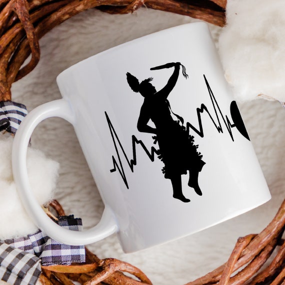 Native American mug, Jingle Dress Mug, Pow wow, Indigenous Regalia, Native coffee mug, Gift for native dancer, Jingle Dress Womens