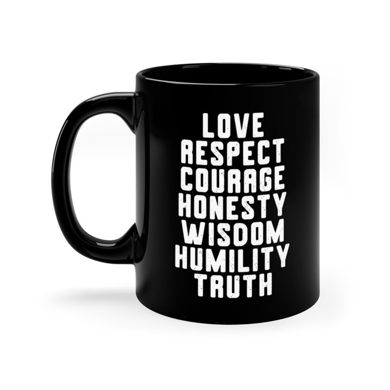 7 Grandfather Teachings, Indigenous Mug, Native Cup, Seven Grandfather Teachings 15oz Mug, Native American mug, Indigenous Owned Shop Bild 3