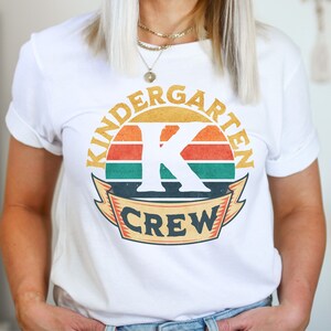Kinder Crew Shirt, Kindergarten Teacher Shirt, Kinder Squad Gift, Teacher Team Shirt, Hello Kindergarten, Teacher Squad, Teacher Shirt Men