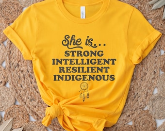 Indigenous shirt for women, Native Americans clothes, Indigenous owned shops clothing, Native shirt with positive quote, Native tshirt women