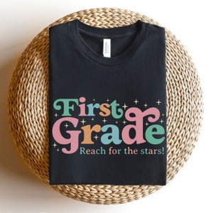 First Grade Retro Teacher shirt, Back to School Shirt, Teacher Shirt, Team Teacher Shirt, First Grade Teacher Shirt, First Day Of School