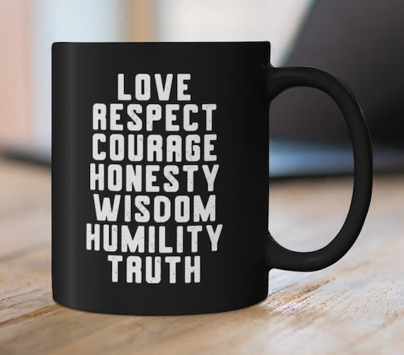 7 Grandfather Teachings, Indigenous Mug, Native Cup, Seven Grandfather Teachings 15oz Mug, Native American mug, Indigenous Owned Shop