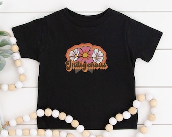 Camisa indígena para niños pequeños, ropa para niños nativos americanos, regalo para niños de las Primeras Naciones, camiseta nativa retro, ropa nativa americana