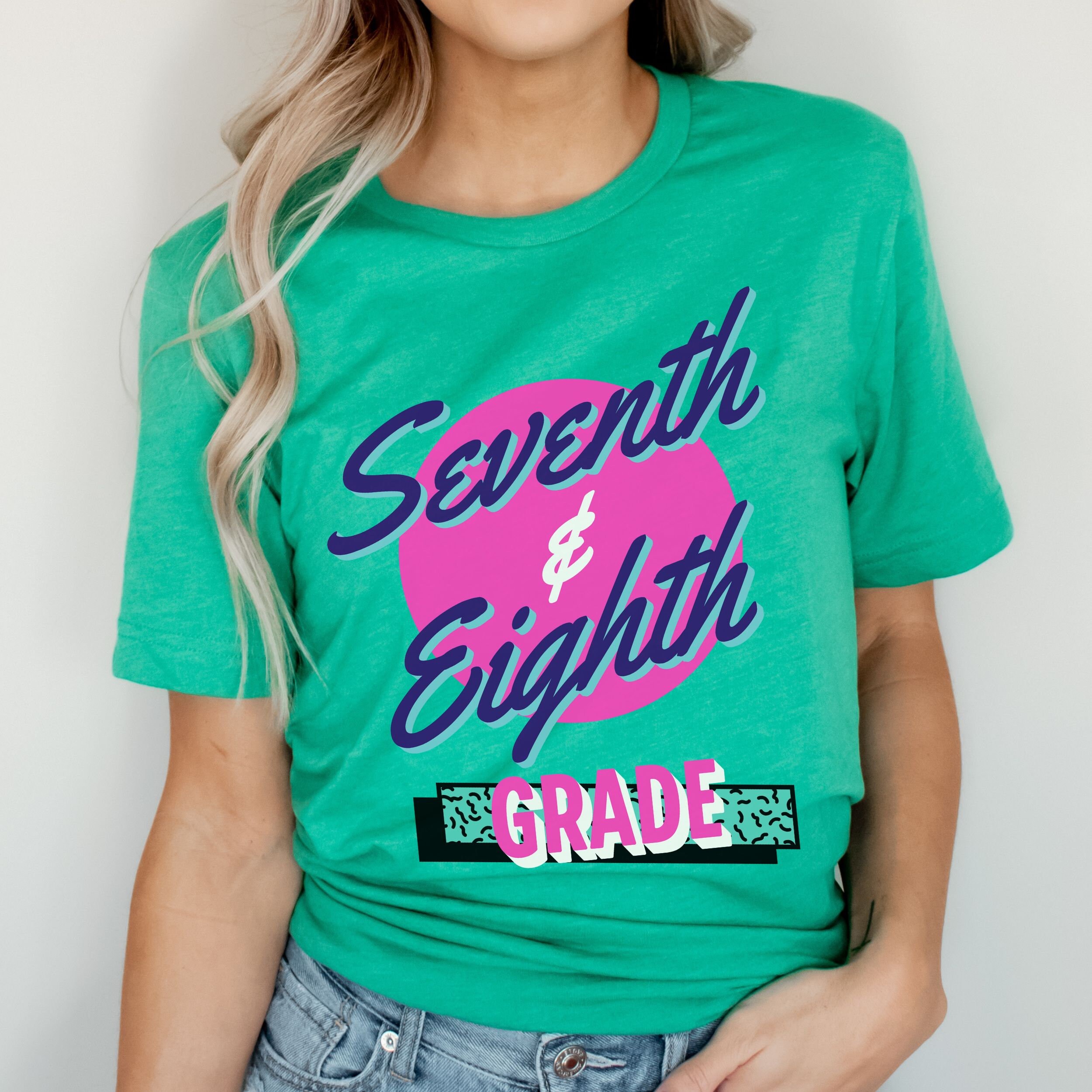 Seventh and Eighth Grade Teacher Shirt, Seventh and Eight Grade Tshirt, 7th and 8th Grade Teacher T-shirt, Multiple Grade Teacher Tee