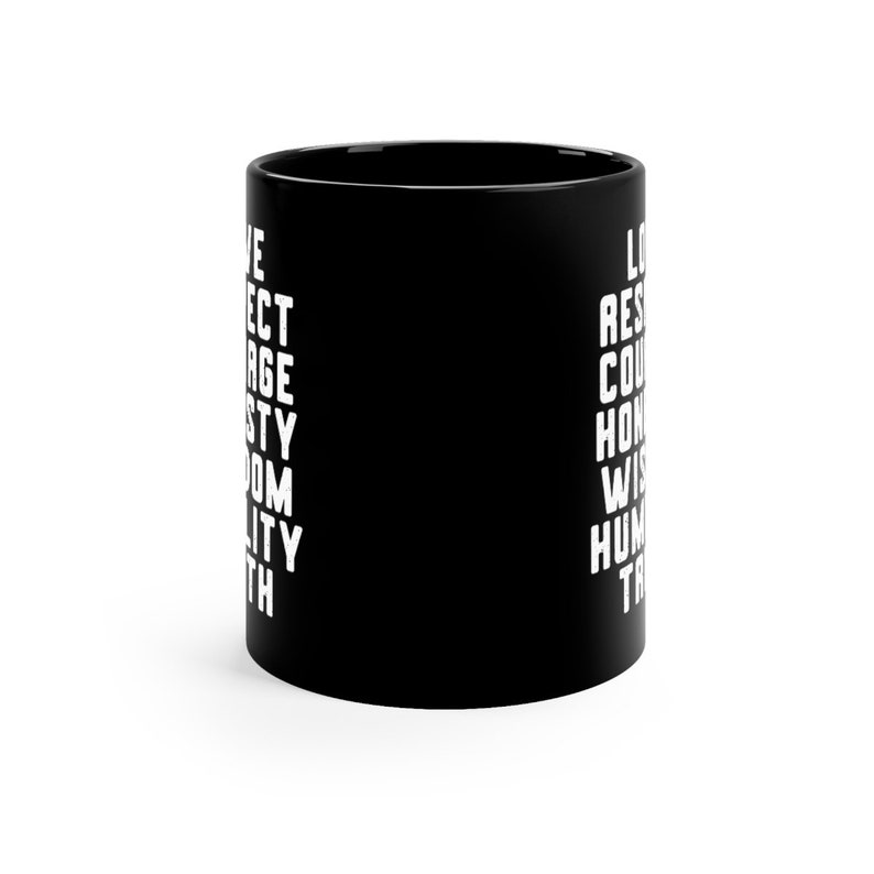 7 Grandfather Teachings, Indigenous Mug, Native Cup, Seven Grandfather Teachings 15oz Mug, Native American mug, Indigenous Owned Shop Bild 2