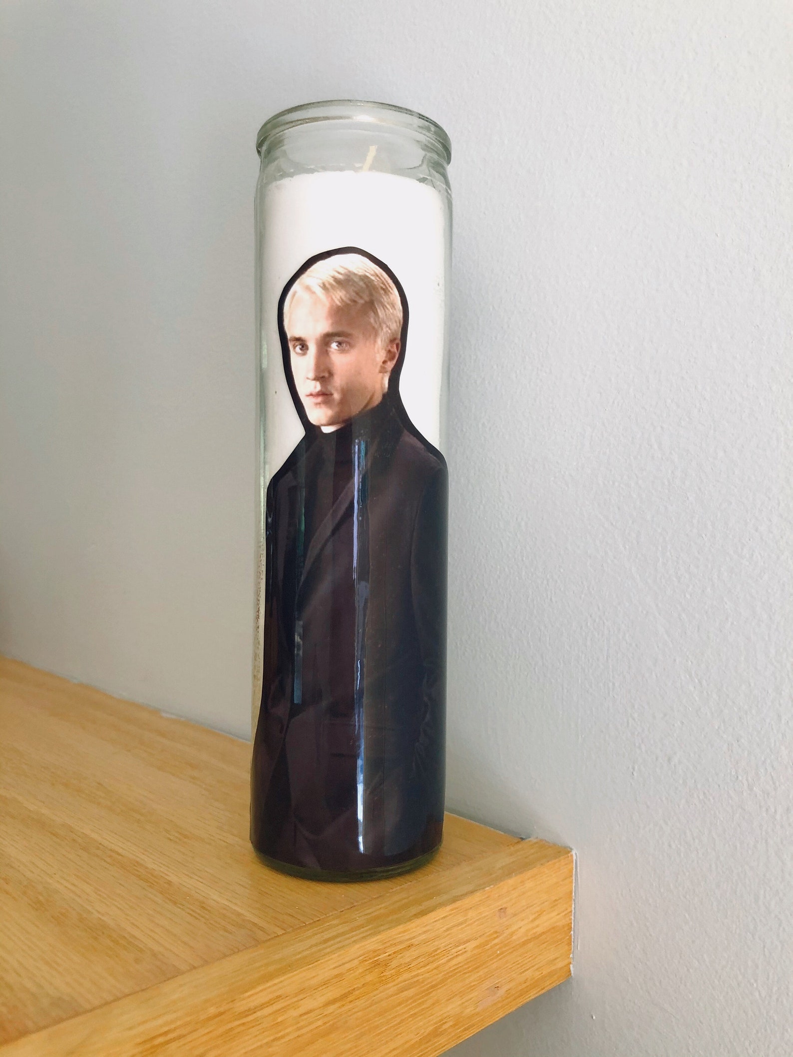 Draco Malfoy Candle Draco Malfoy Prayer Candle Harry Potter Etsy