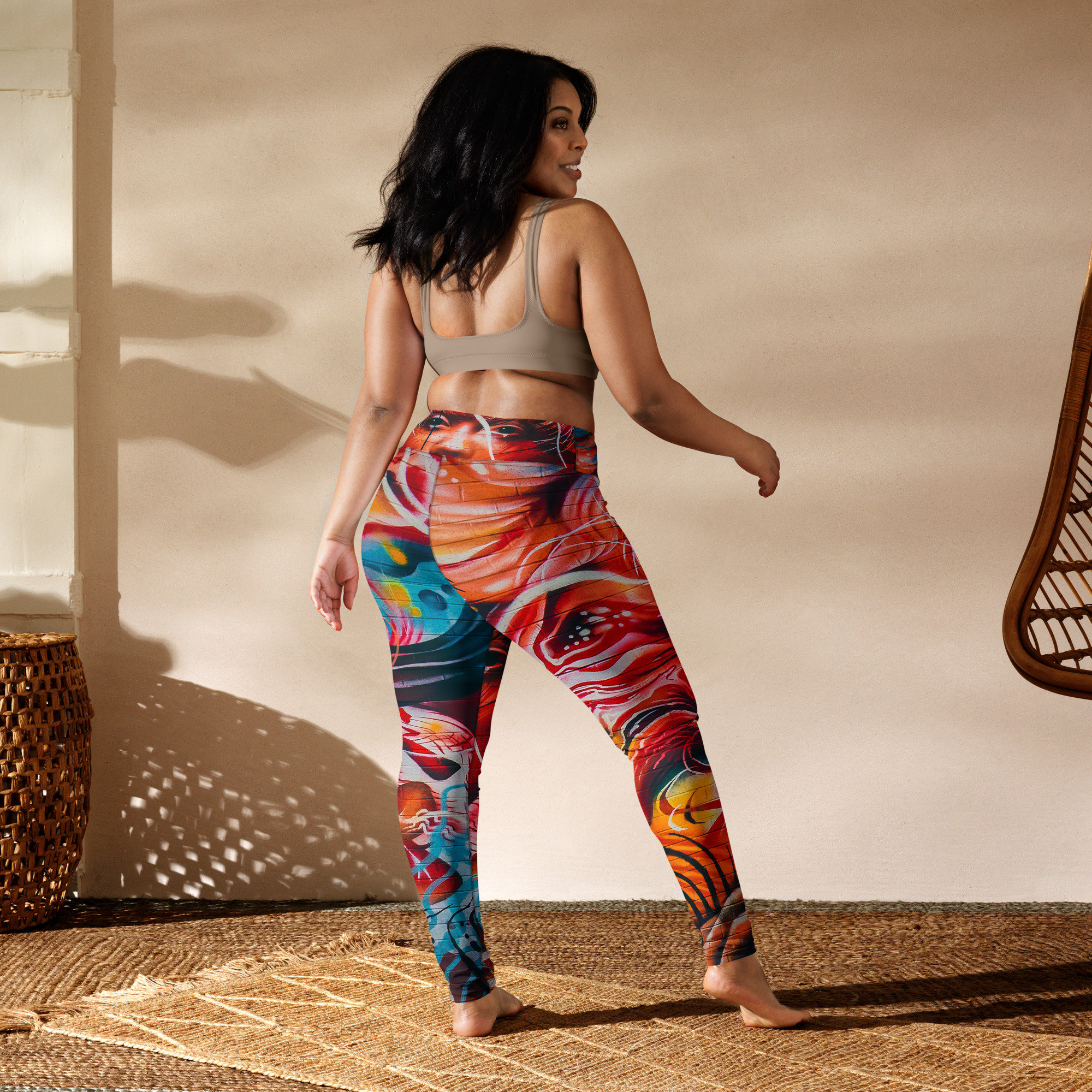 Printed Workout Leggings -  UK