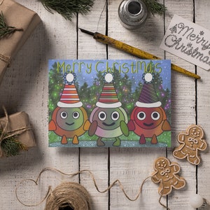 Luxury Handmade Christmas Cards Bundle -Christmas card -  Original Characters - Assorted Designs - Festive Cards -Xmas Cards