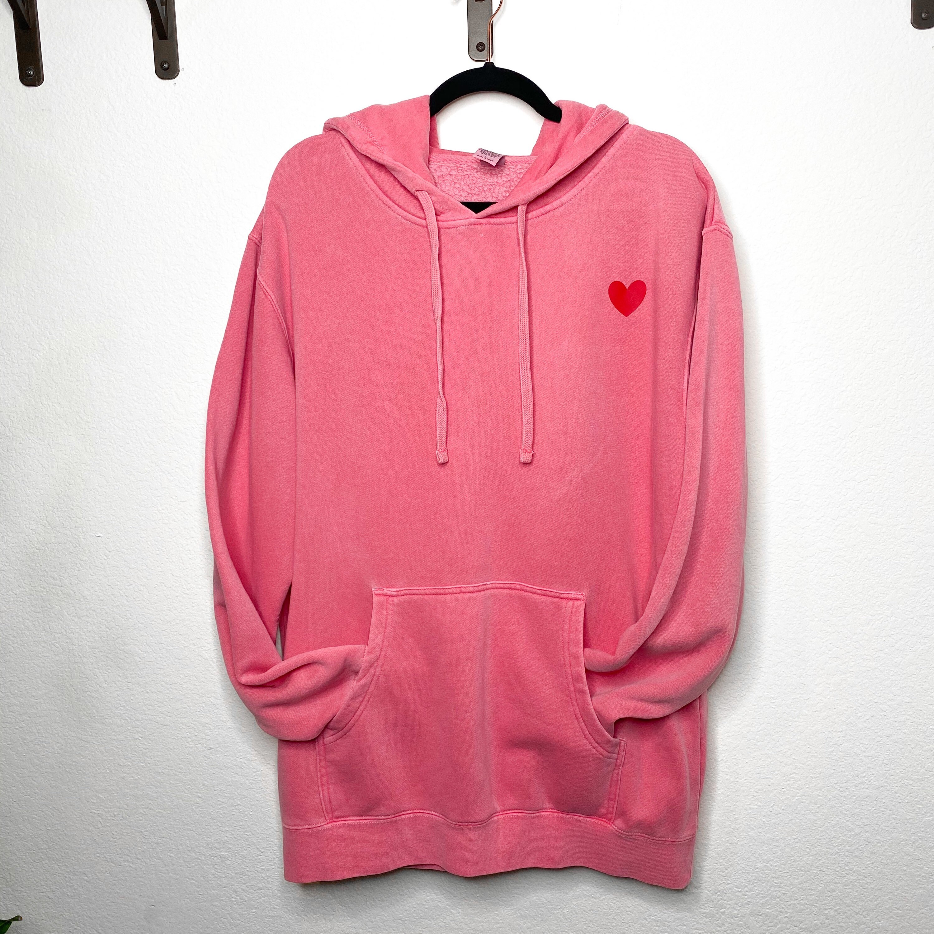 Love Hoodie Unisex Size Large Heart Graphic Sweatshirt Heart Etsy