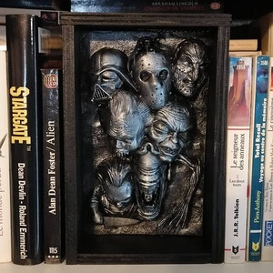 Book nook shelf insert Seven bad guys