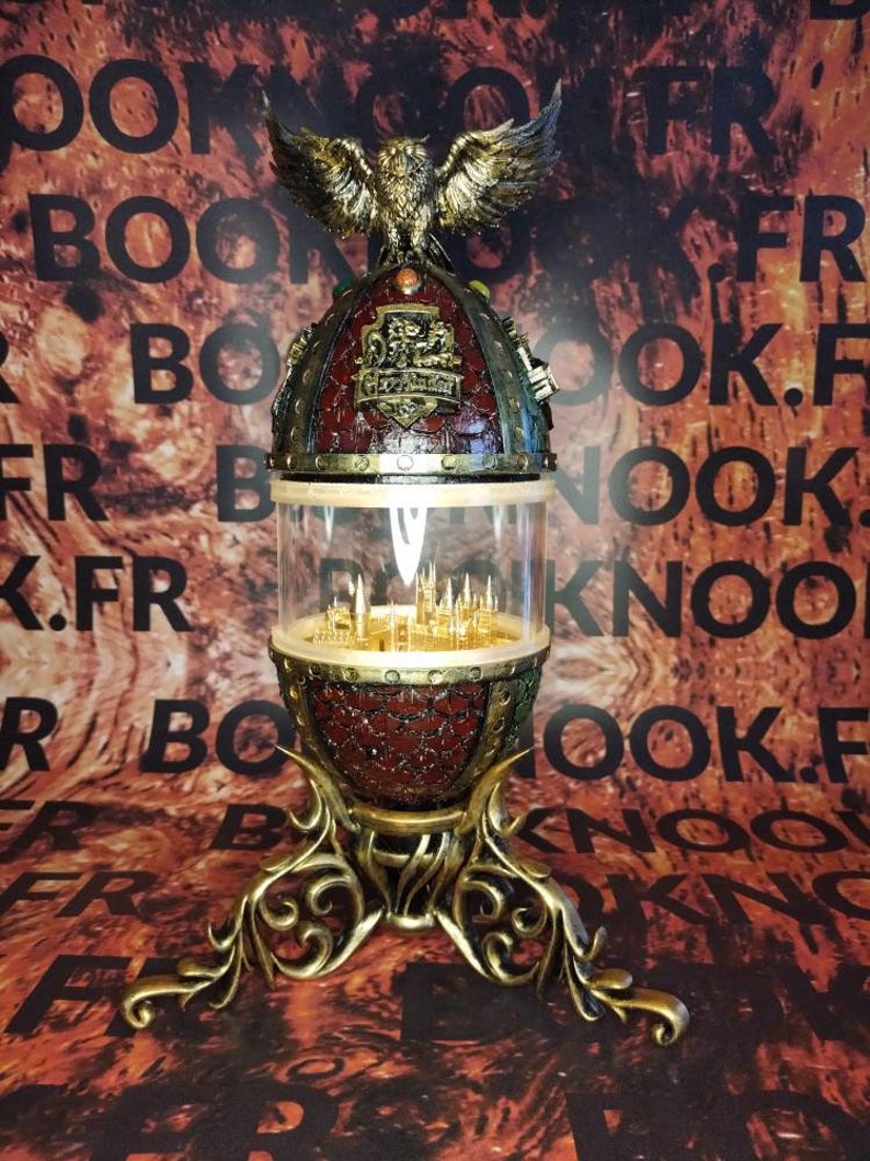 Faberge Style Egg Hogwarts Harry Potter Golden Egg Etsy