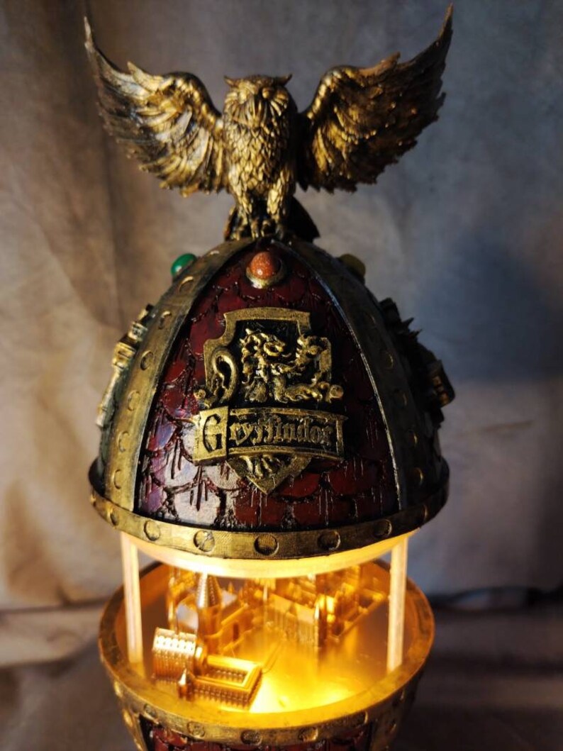 Ei im Faberge-Stil Hogwarts Harry Potter Goldenes Ei - Etsy.de
