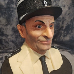 Bust of Louis De Funes realistic