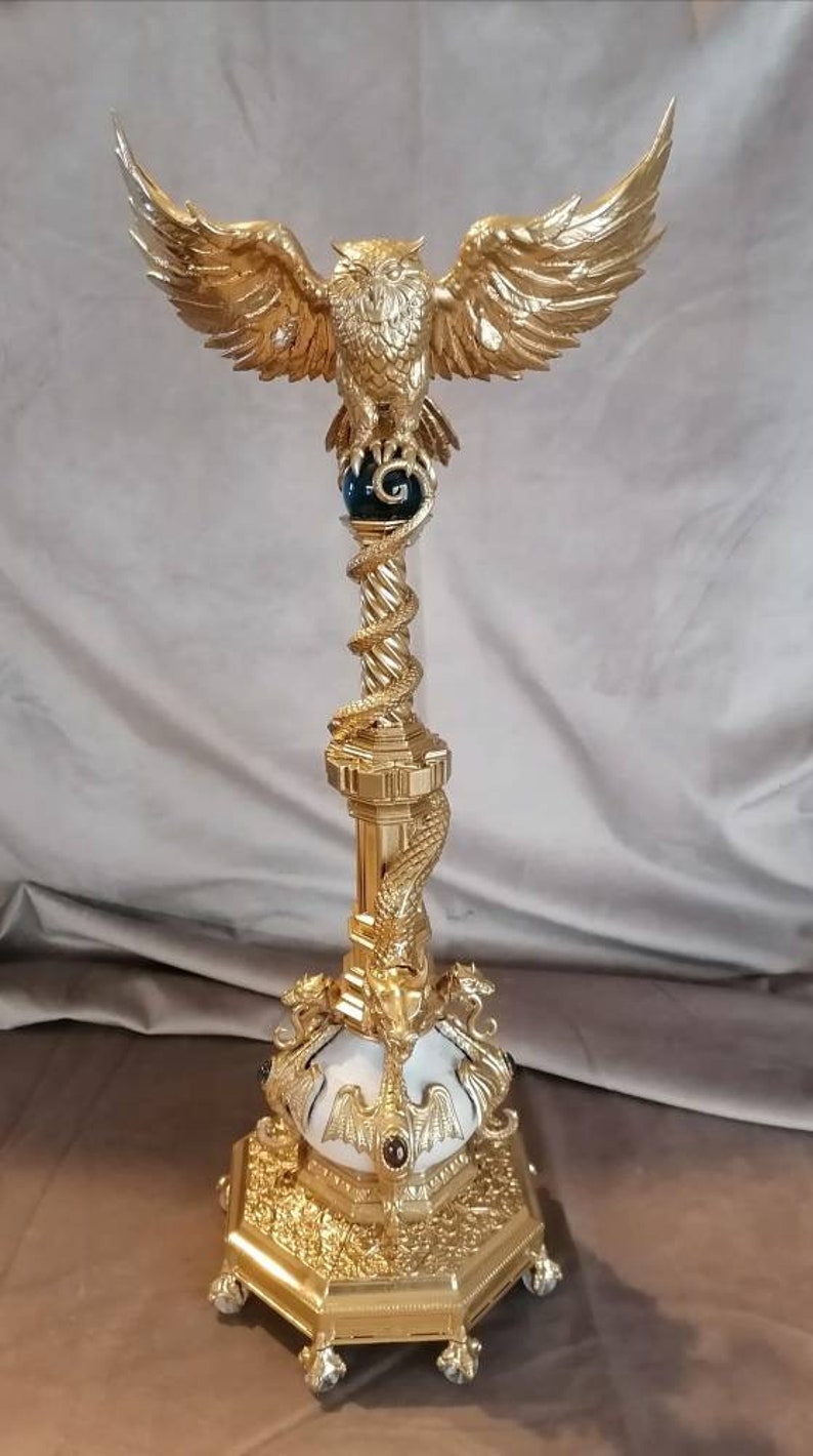 Dumbledore's desk. Hogwarts Owl Lectern. Harry Potter Etsy